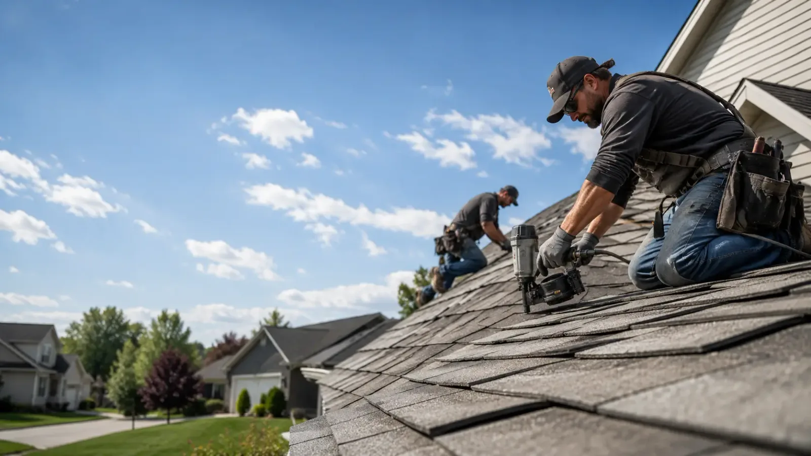 Storm Damage Roof Repair in Hudson, IL near me